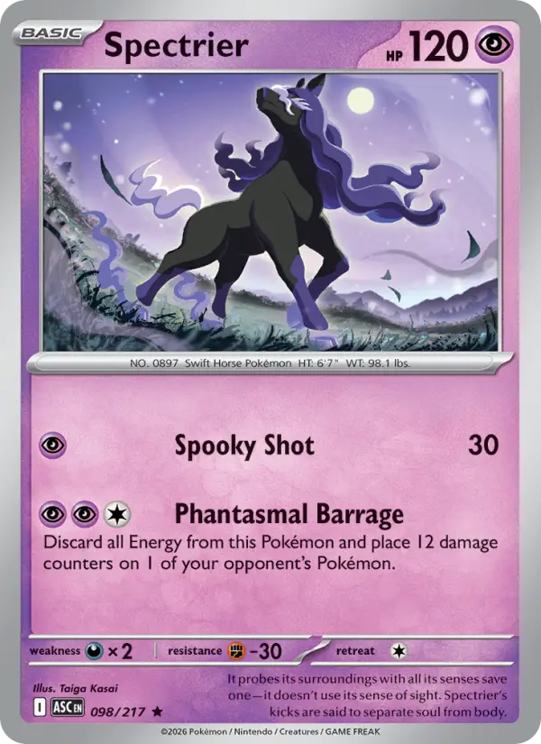 Spectrier (Dusk Ball) - 098/217 - Reverse Holofoil