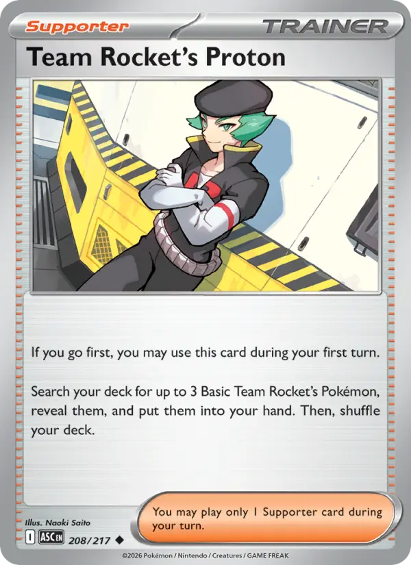 Team Rocket's Proton - 208/217 - Reverse Holofoil