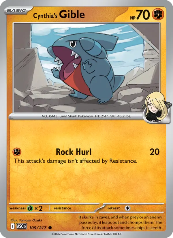 Cynthia's Gible - 109/217