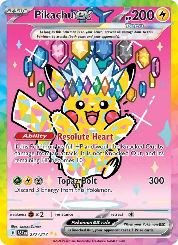Pikachu ex  - 277/217