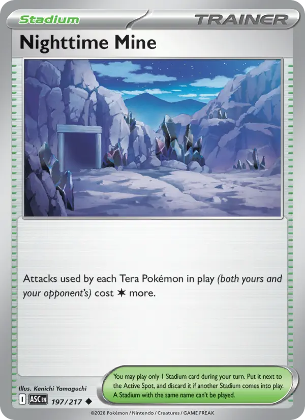 Nighttime Mine - 197/217 - Reverse Holofoil