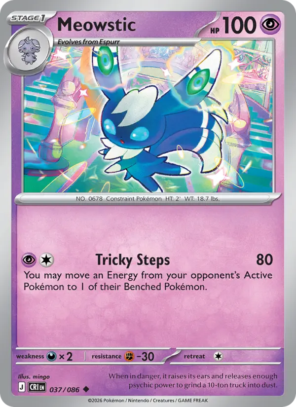 Meowstic - 037/086 - Reverse Holofoil