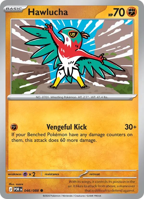 Hawlucha - 046/088 - Reverse Holofoil