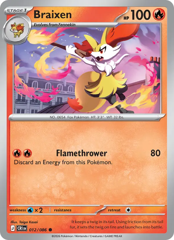 Braixen - 012/086