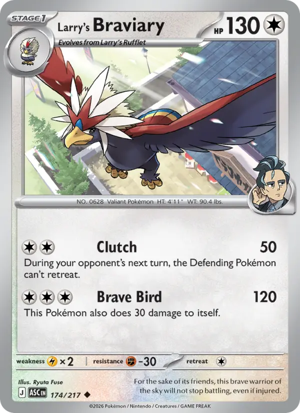 Larry's Braviary (Poke Ball) - 174/217 - Reverse Holofoil
