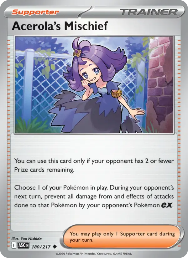 Acerola's Mischief - 180/217 - Reverse Holofoil