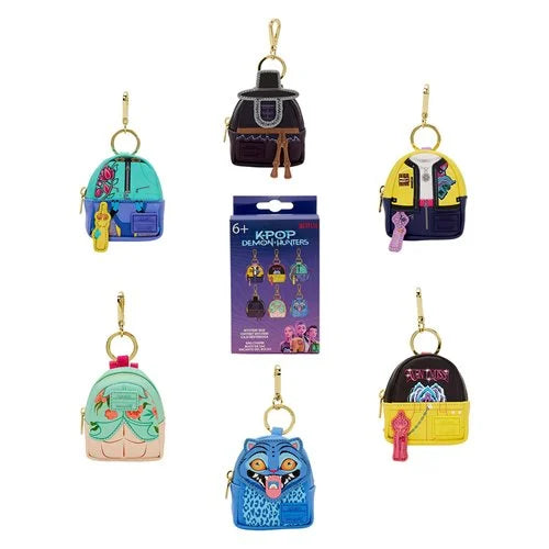 KPop Demon Hunters Mystery Box Mini-Backpacks Bag Charm Single Box