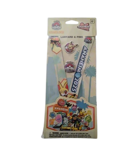 Pokemon World Championships 2025 Anaheim Exclusive Lanyard & Pin Set