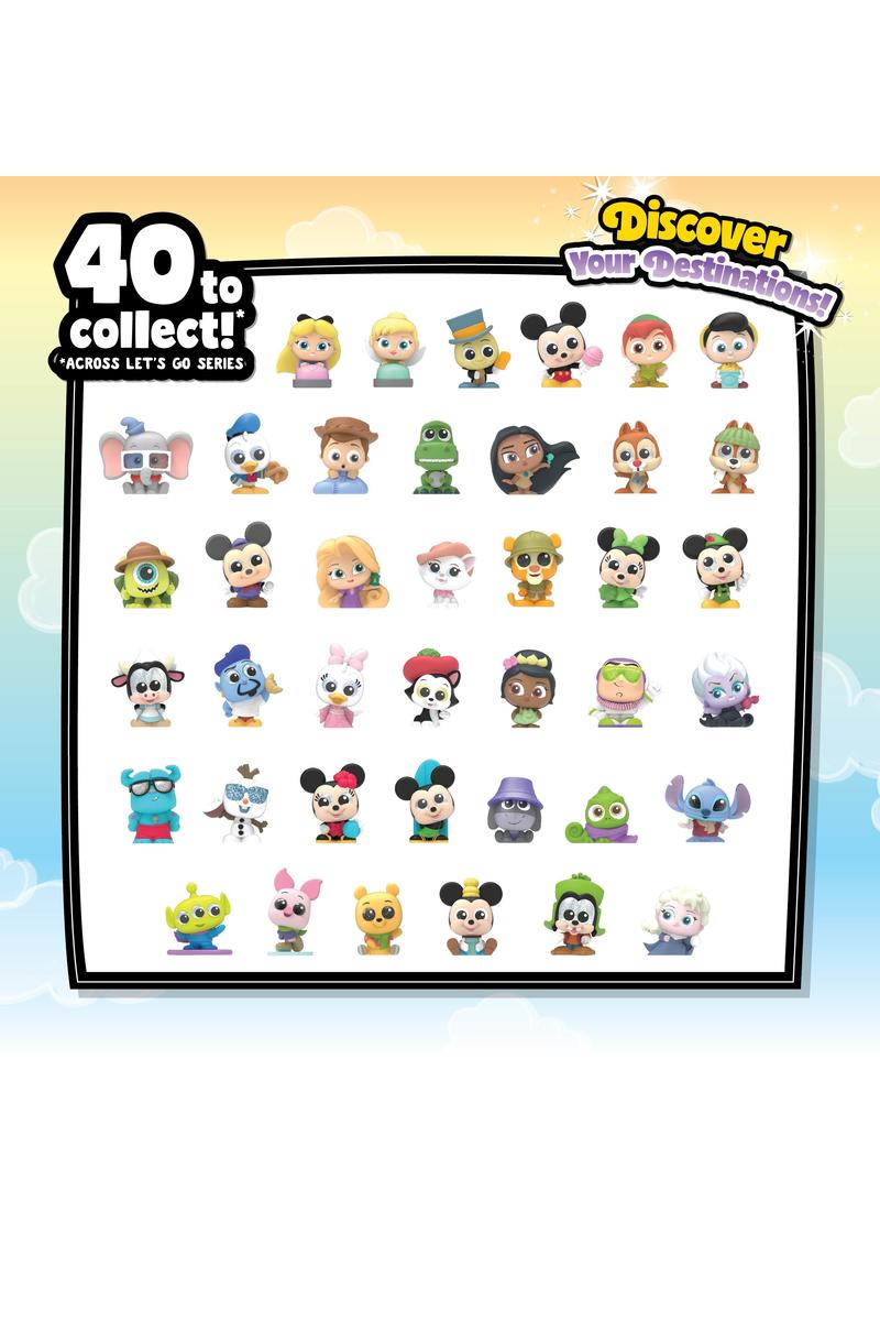 Disney Doorables Mystery 1.5 Inch Let's Go Figures Luggage Pack