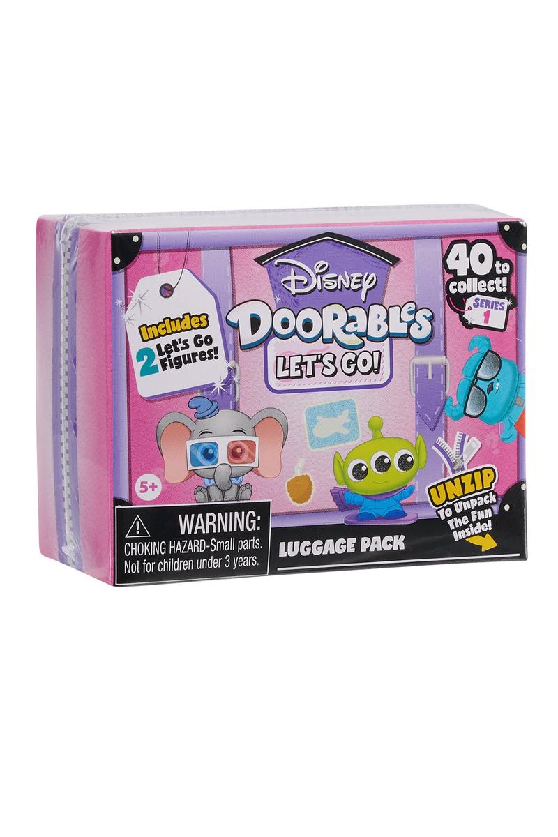 Disney Doorables Mystery 1.5 Inch Let's Go Figures Luggage Pack