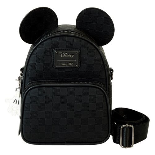 Disney Mickey Ear Checkerboard Convertible Crossbody