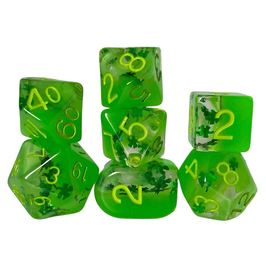 Roll 4 Initiative 7-Set Lit Leprechaun (Glow-in-the-Dark!) with Symbols