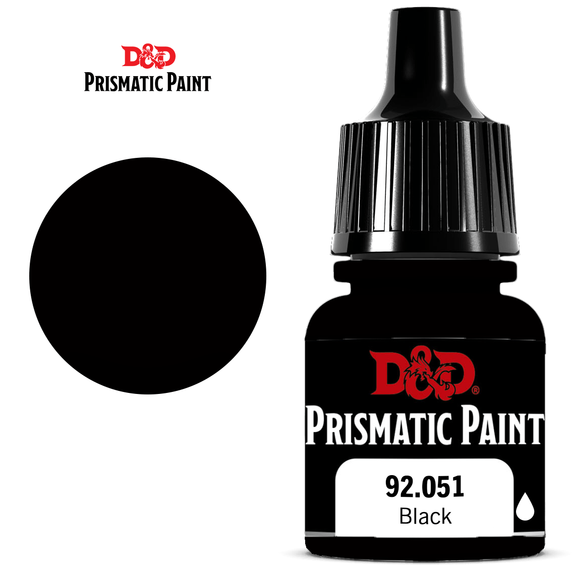 DND PRISMATIC PAINT: BLACK 8ML