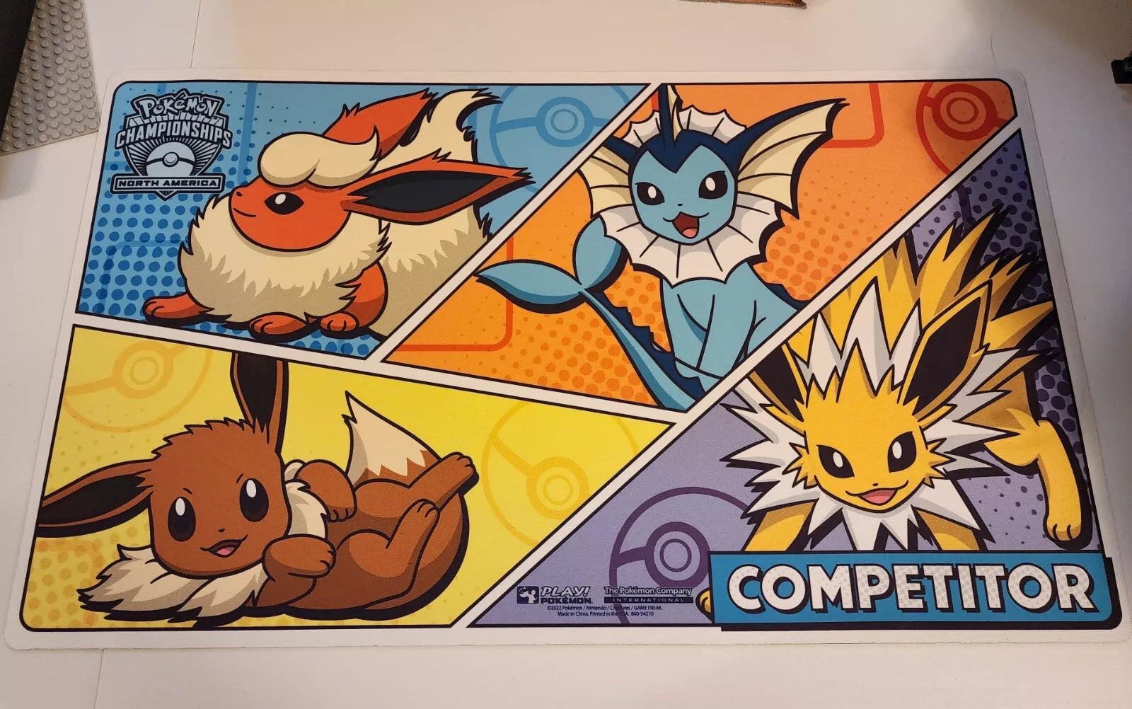 Pokemon 2023 EUIC Competitor Playmat - Eeveelutions
