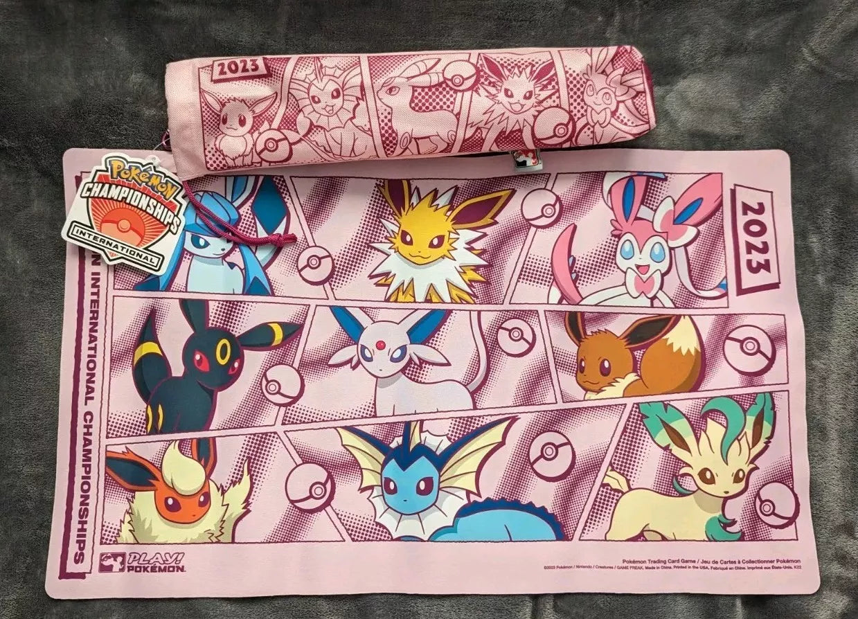 Pokemon EUIC 2023 Exclusive Eeveelution Playmat & Bag New Sealed
