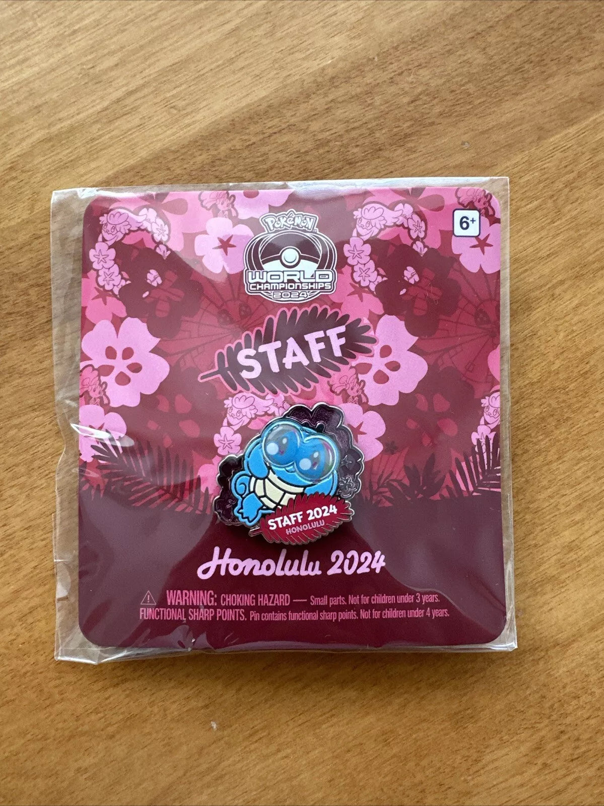 Pokemon 2024 World Championships Staff Squirtle Pin