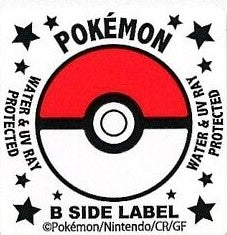 Japanese Pokemon Center - Pokemon B-Label Sticker