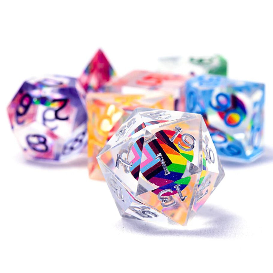 Sirius Dice: Dungeons & Dragons: Progress Pride Dice Set