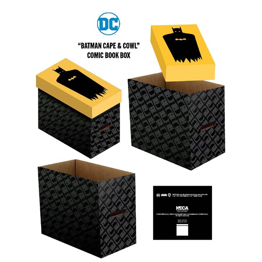 Batman Comic Box Short Comic Book Storage Box: DC - Batman Cape & Cowl