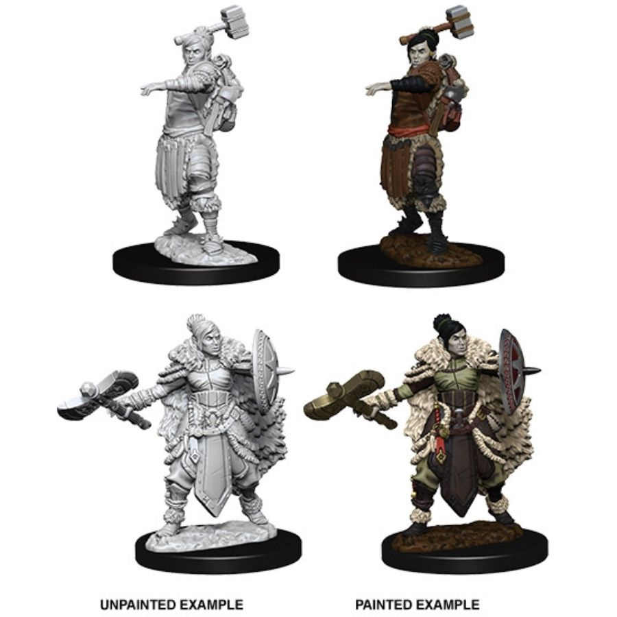 Dungeons & Dragons: Nolzur's Marvelous Unpainted Miniatures - W09 Female Half-Orc Barbarian