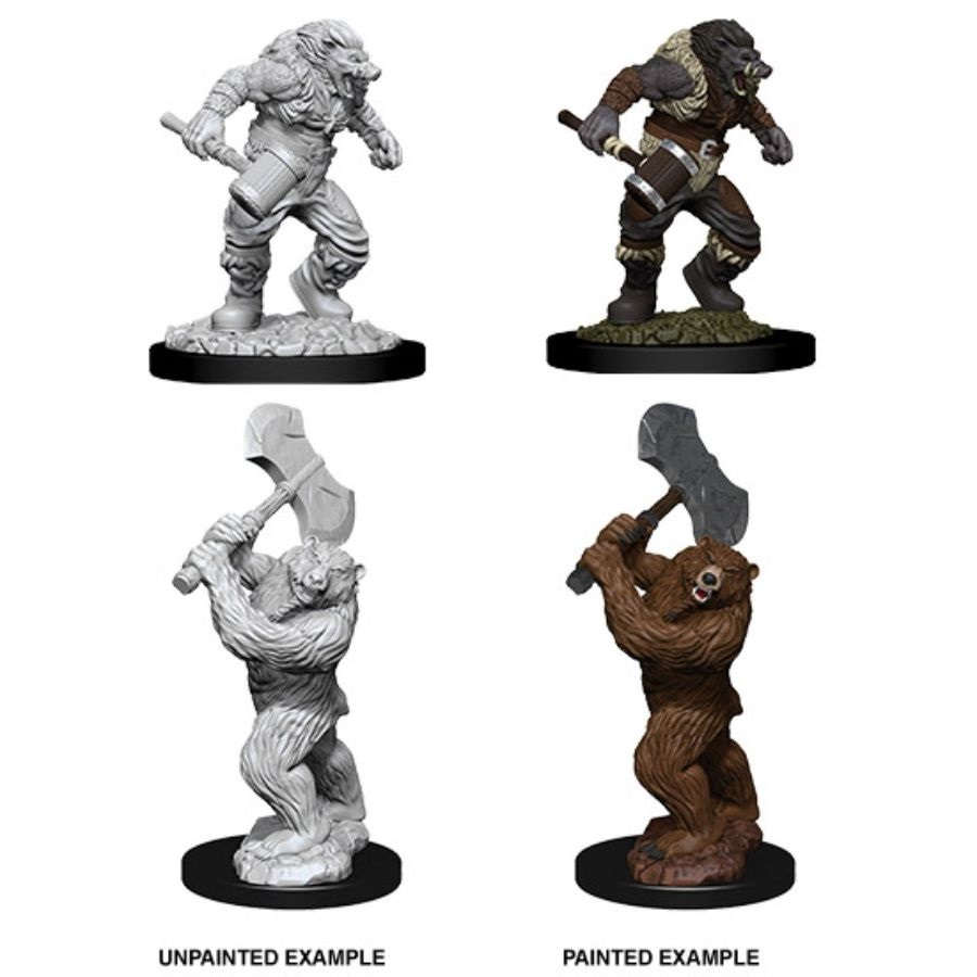 Dungeons & Dragons: Nolzur's Marvelous Unpainted Miniatures - W09 Wereboar & Werebear