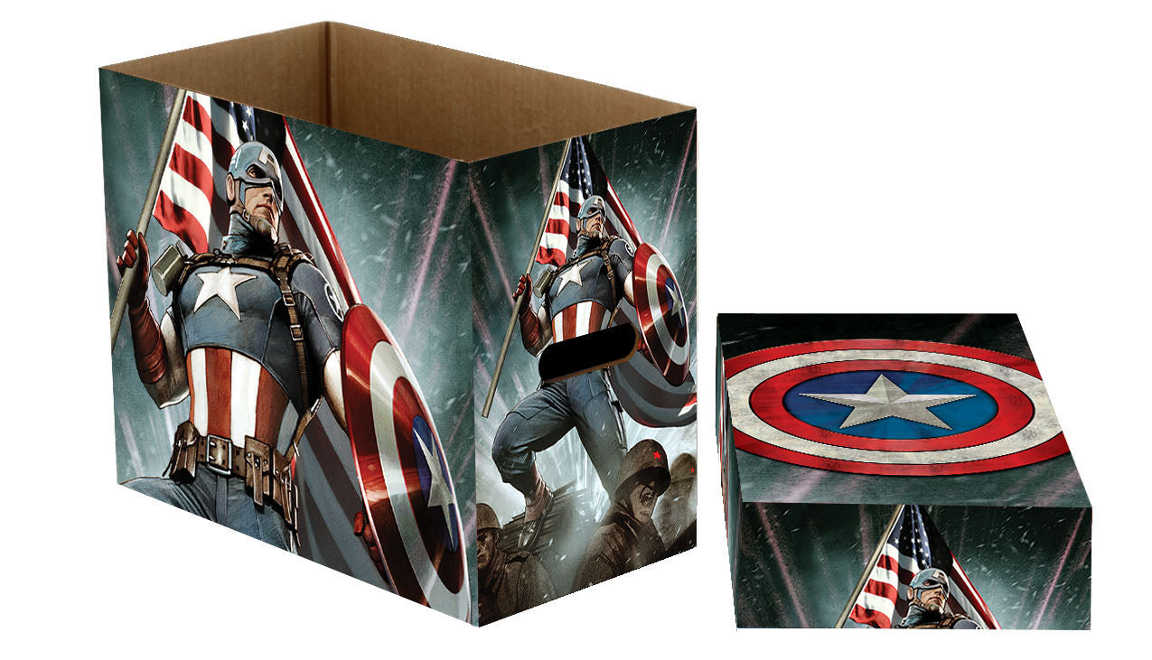 Captain America Stars Marvel Short Comic Storage Box