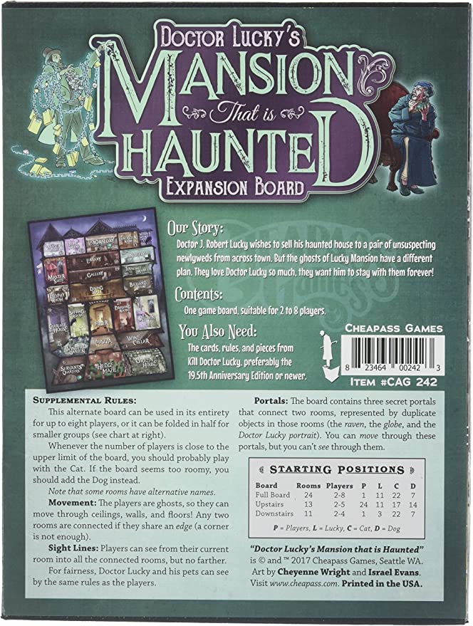 Doctor Lucky's Mansion That Is Haunted Expansion Board
