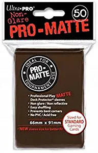 Ultra Pro Matte Brown 50 ct Card Sleeves