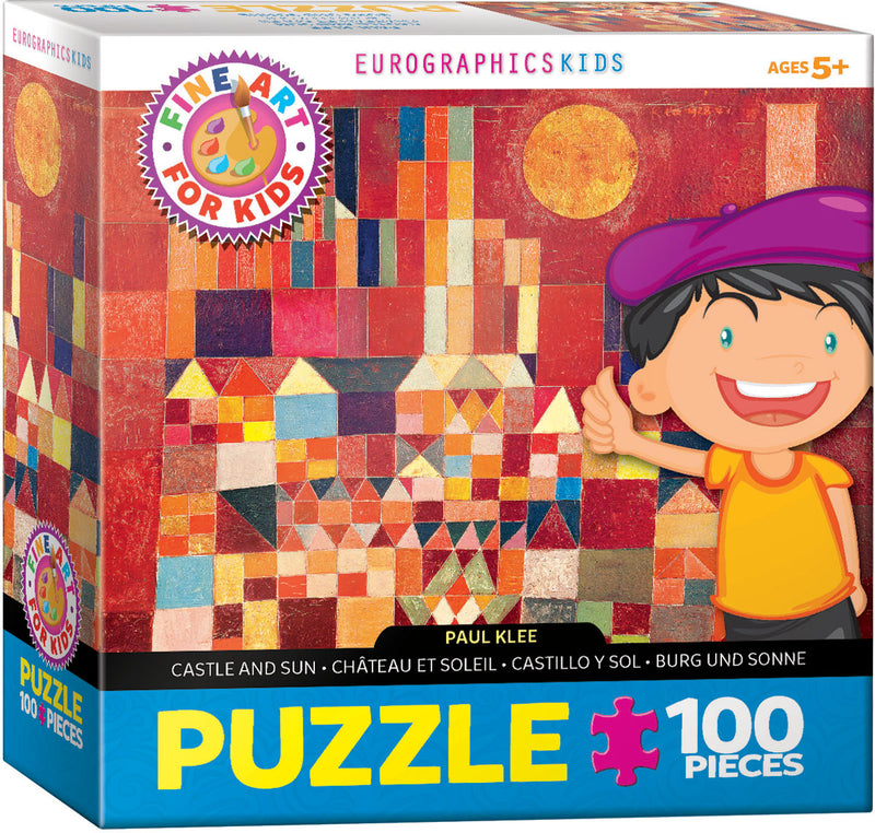 Castle & Sun by Klee 100 Pc Puzzle