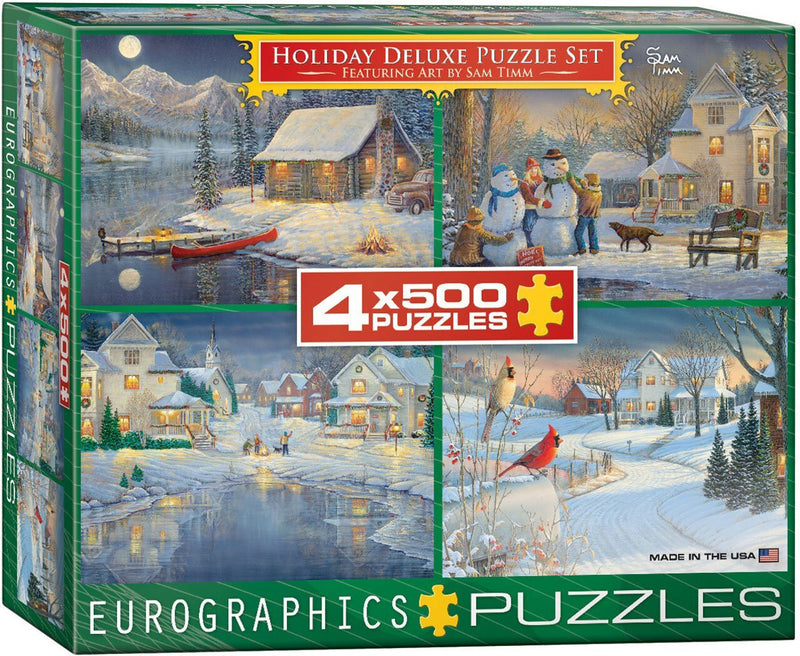 Holiday Deluxe Puzzle Set 500PC x 4 Puzzle Set