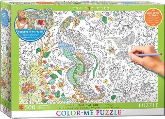 Tropical Birds 500 Pc Color MePuzzle