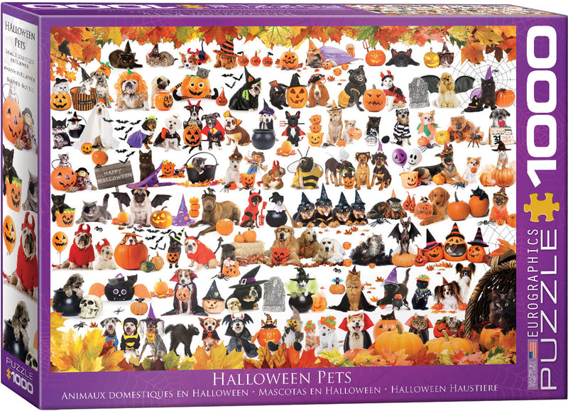 Halloween Puppies & Kittens 1000 Pc Puzzle