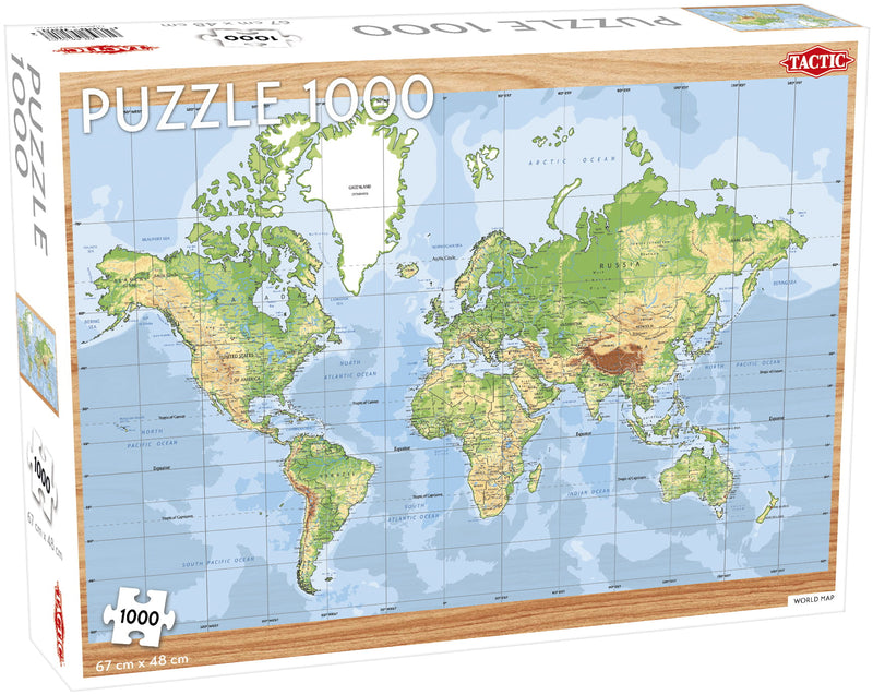 World Map 1000pc Puzzle