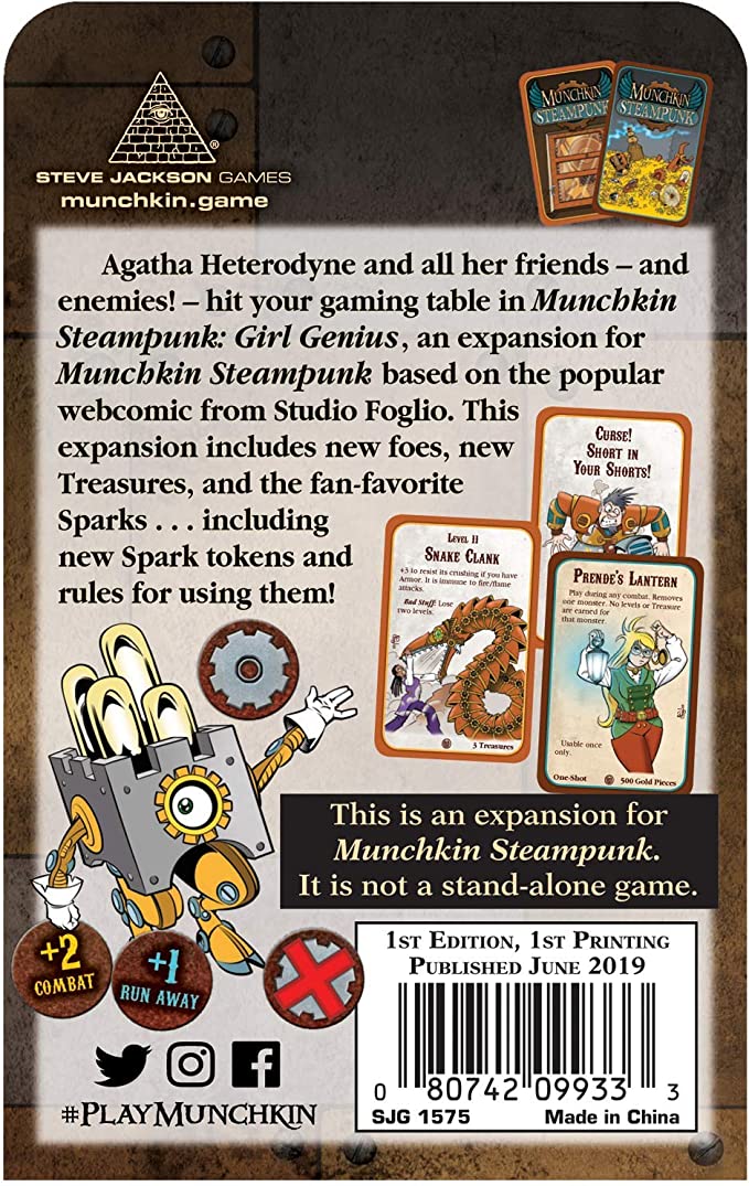 Munchkin Steampunk - Girl Genius Expansion