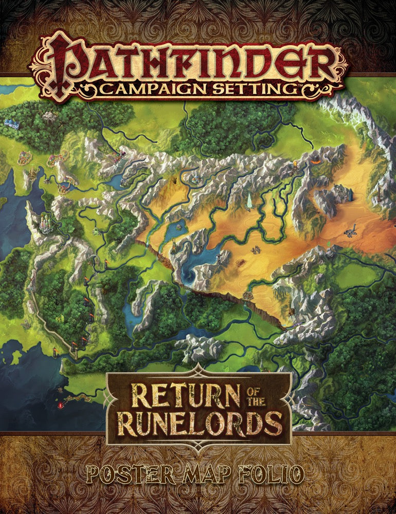 Pathfinder CS Retunr RunelordsPoster Map Folio