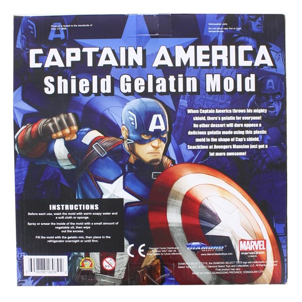 Captain America Shield Gelatin Mold