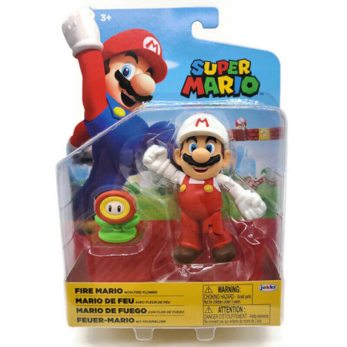 Super Mario - Fire Mario 4" Figure
