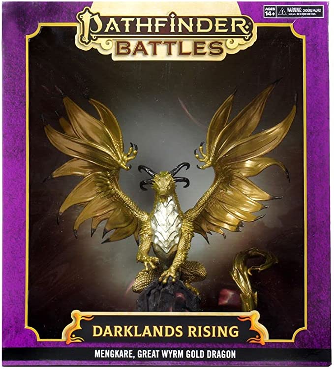 Pathfinder Battles: Darklands Rising - Mengkare, Great Wyrm Gold Dragon