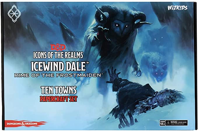 D&D Icons of the Realms: Icewind Dale - Rime of the Frostmaiden - Ten Towns Papercraft Set