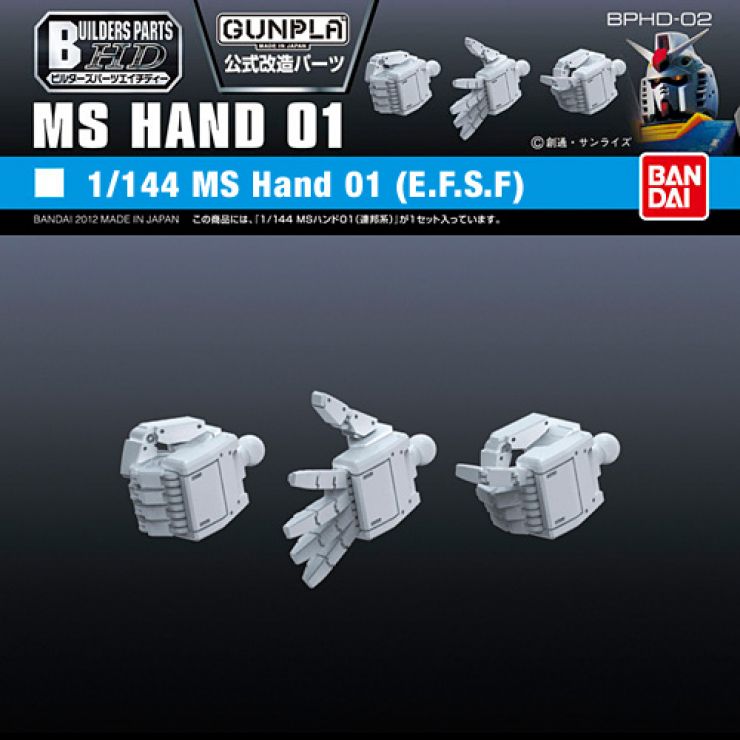 Gundam - Builder's Parts: MS Hand 01 EFSF