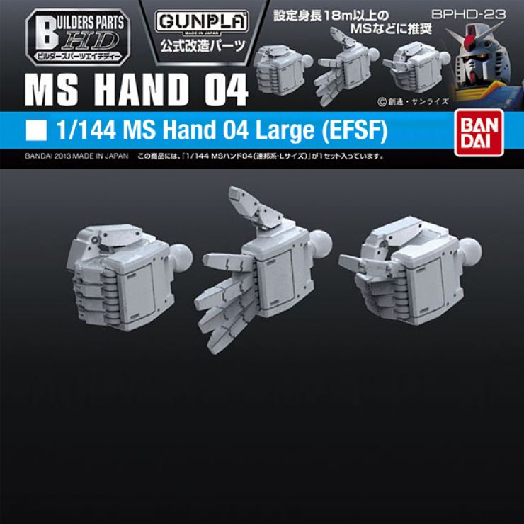 Gundam - Builder's Parts: MS Hand 04 EFSF L
