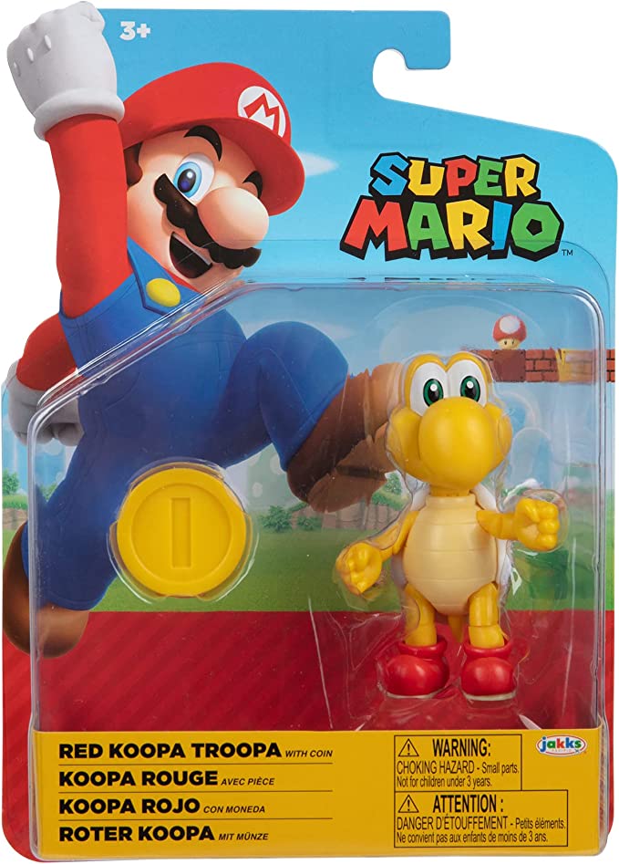 Super Mario - Red Koopa Troopa 4" Figure