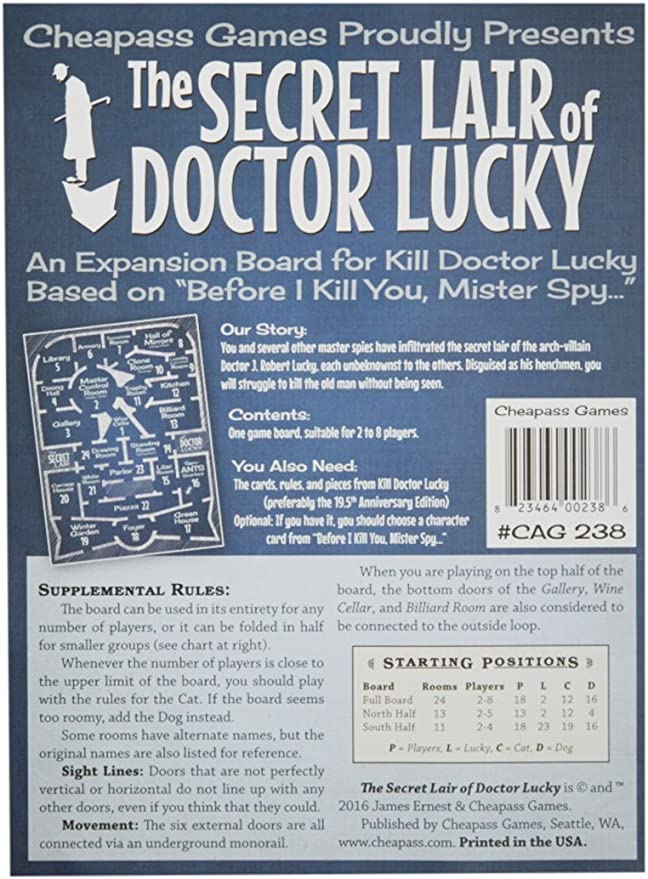 The Secret Lair of Doctor Lucky Expansion Board